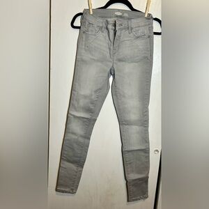 Old Navy Rockstar Super Skinny Jeans Women's Size 2 Stretch Gray Denim NWOT 1166